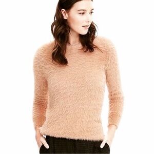 Banana Republic Nude Blush Eyelash Sweater Women’s size XL NWT